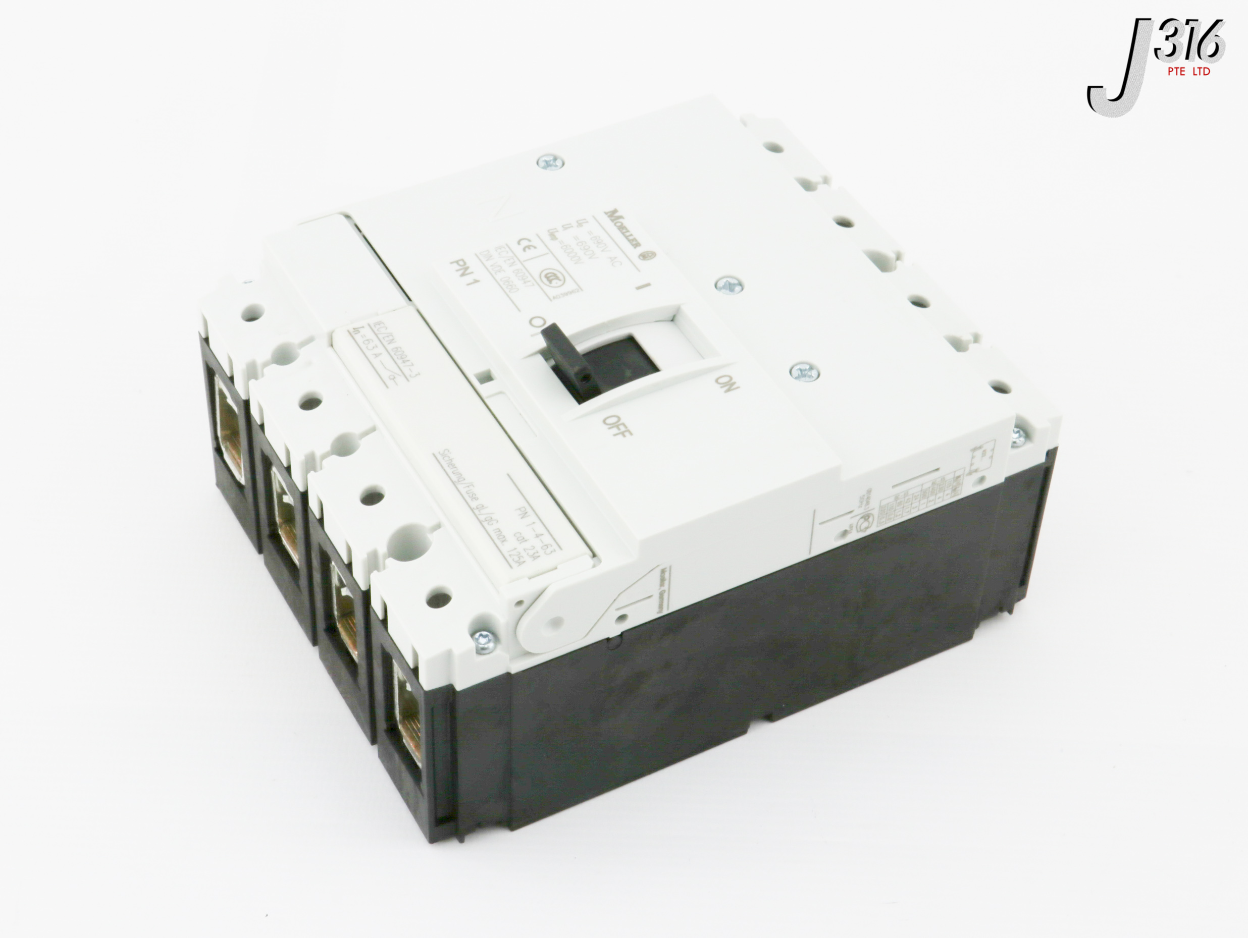 31591 EATON MOELLER 4-POLE SWITCH-DISCONNECTOR, 63A (NEW) PN 1-4